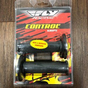 FLY RACING CONTROL Rubber Grips RACE LITE MEDIUM Shock Absorb GREY 24-3021